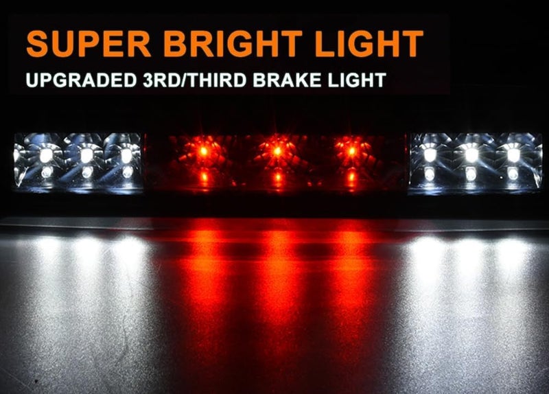 GPLUS LED 3rd Third Brake Light High Mount Stop Light Compatible with Chevy Silverado/GMC Sierra 1500 2500 HD 3500 HD 2007 2008 2009 2010 2011 2012 2013 Rear Brake Tail Lamp Smoke Lens - Image 5